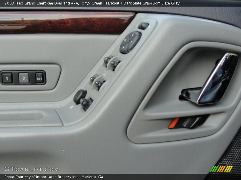 Onyx Green Pearlcoat / Dark Slate Gray/Light Slate Gray 2003 Jeep Grand Cherokee Overland 4x4