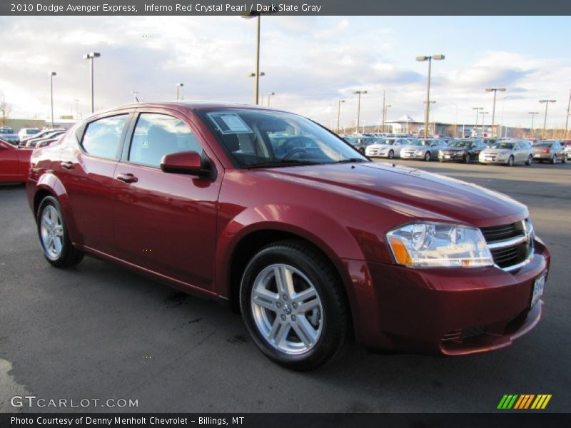 Inferno Red Crystal Pearl / Dark Slate Gray 2010 Dodge Avenger Express