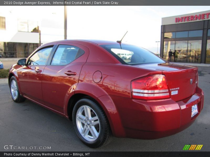 Inferno Red Crystal Pearl / Dark Slate Gray 2010 Dodge Avenger Express