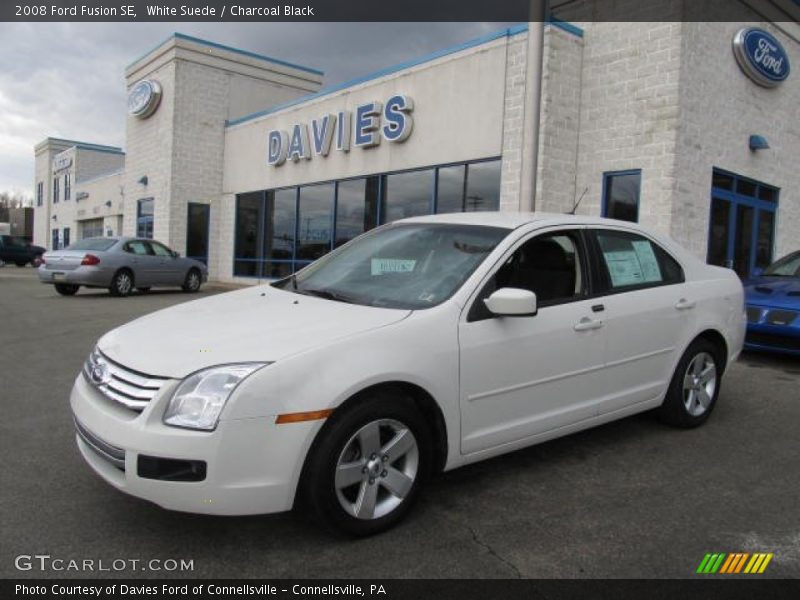 White Suede / Charcoal Black 2008 Ford Fusion SE