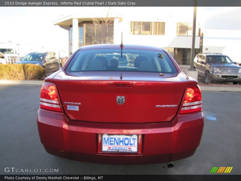 Inferno Red Crystal Pearl / Dark Slate Gray 2010 Dodge Avenger Express