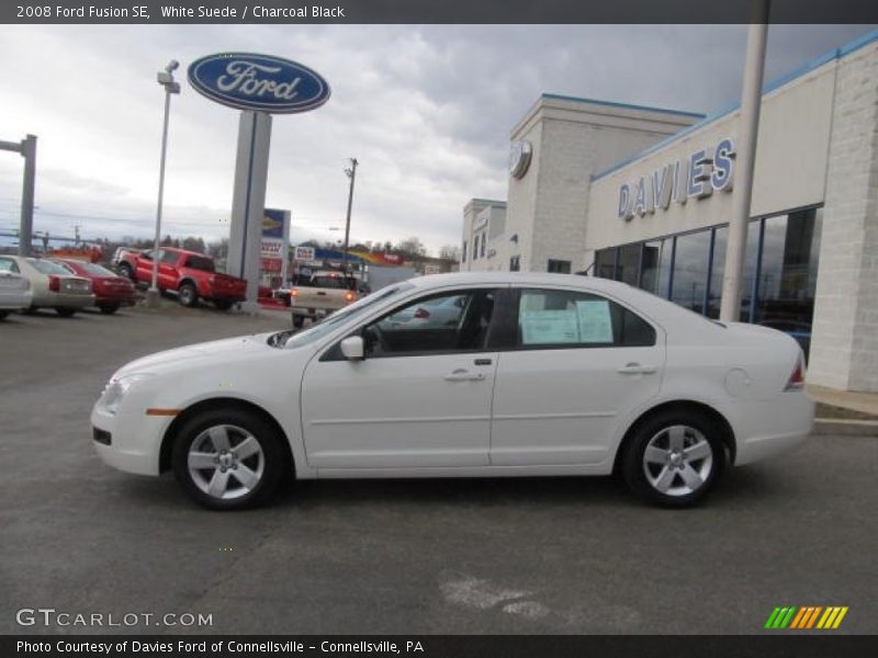 White Suede / Charcoal Black 2008 Ford Fusion SE