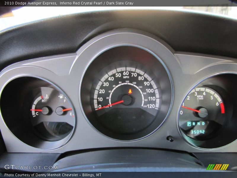 Inferno Red Crystal Pearl / Dark Slate Gray 2010 Dodge Avenger Express