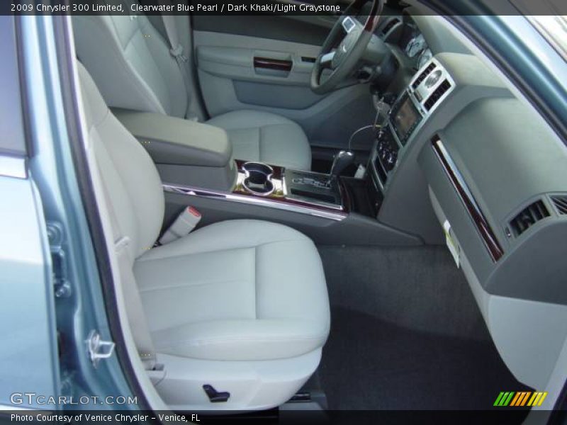 Clearwater Blue Pearl / Dark Khaki/Light Graystone 2009 Chrysler 300 Limited
