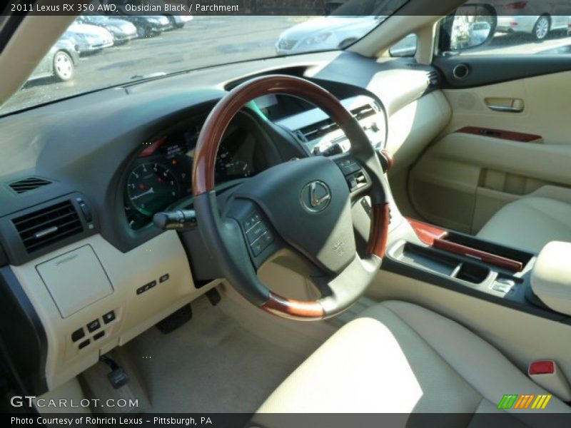 Obsidian Black / Parchment 2011 Lexus RX 350 AWD