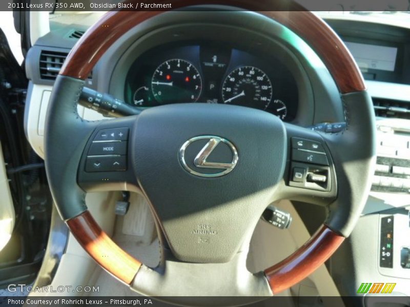 Obsidian Black / Parchment 2011 Lexus RX 350 AWD