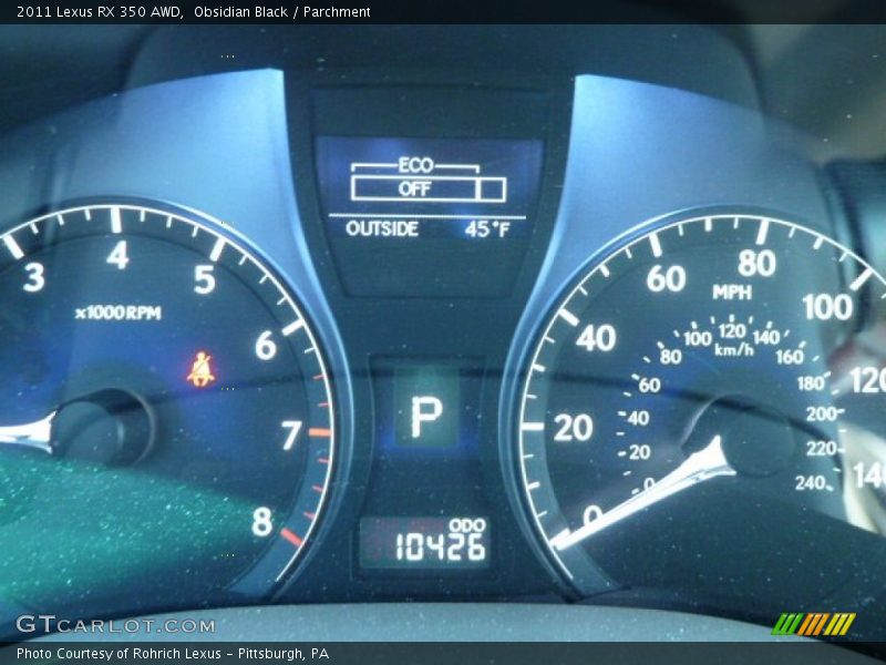 Obsidian Black / Parchment 2011 Lexus RX 350 AWD