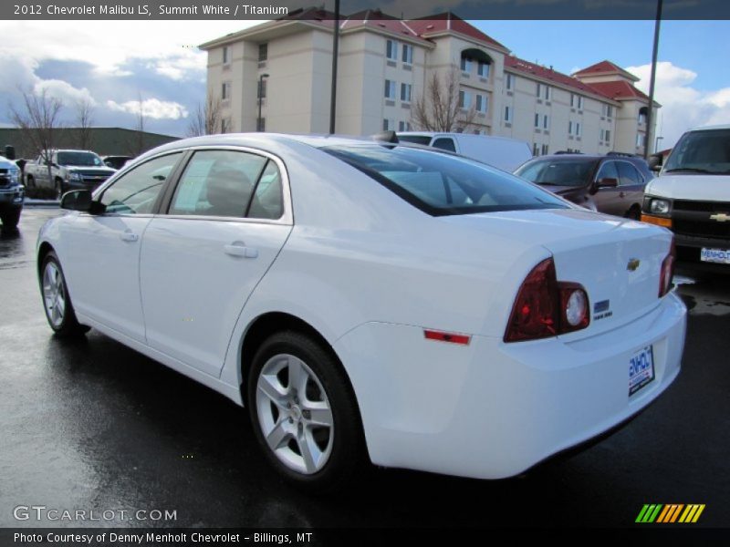 Summit White / Titanium 2012 Chevrolet Malibu LS