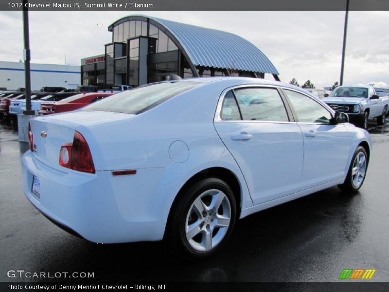 Summit White / Titanium 2012 Chevrolet Malibu LS
