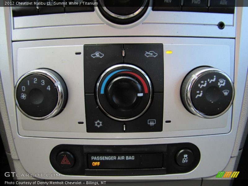 Summit White / Titanium 2012 Chevrolet Malibu LS