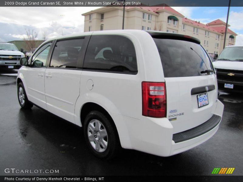 Stone White / Medium Slate Gray/Light Shale 2009 Dodge Grand Caravan SE
