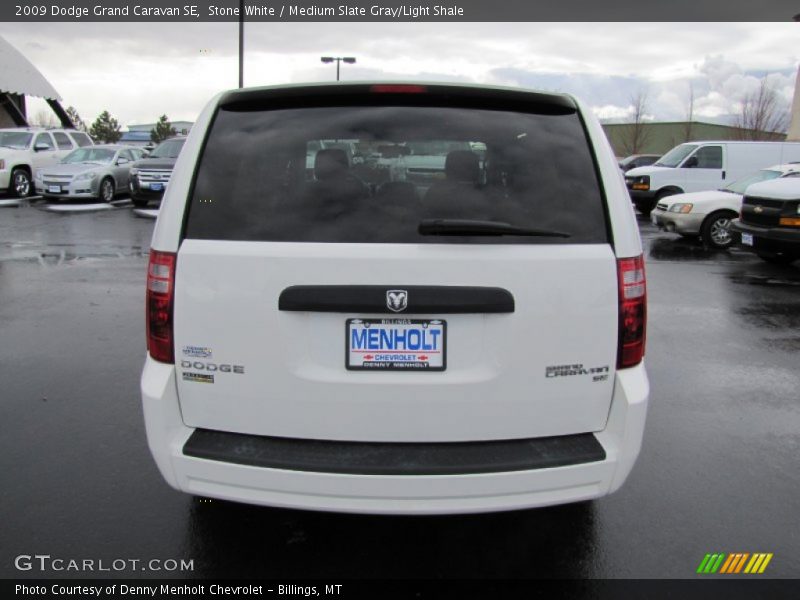 Stone White / Medium Slate Gray/Light Shale 2009 Dodge Grand Caravan SE