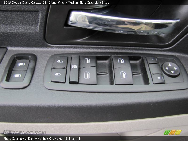 Stone White / Medium Slate Gray/Light Shale 2009 Dodge Grand Caravan SE