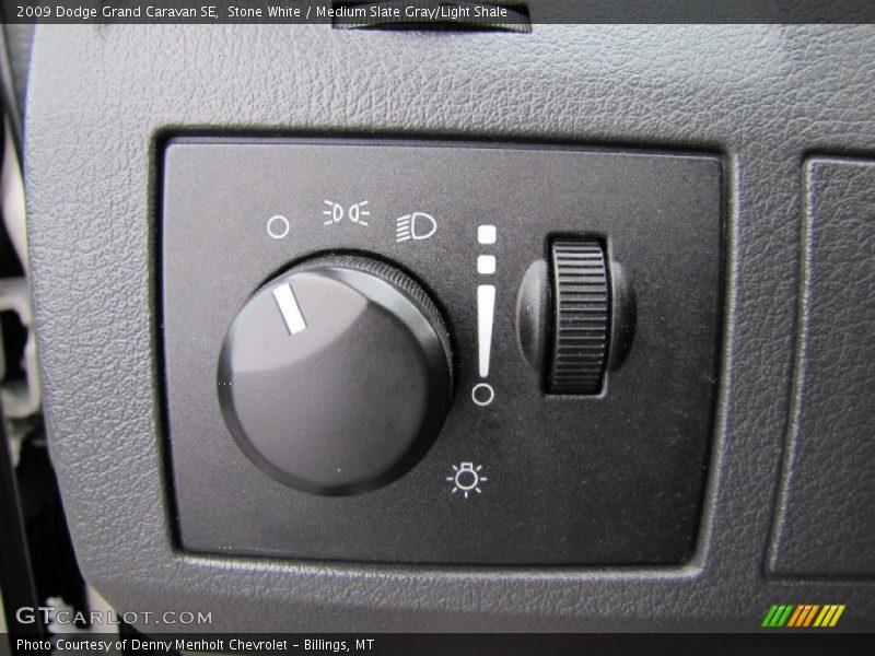 Stone White / Medium Slate Gray/Light Shale 2009 Dodge Grand Caravan SE