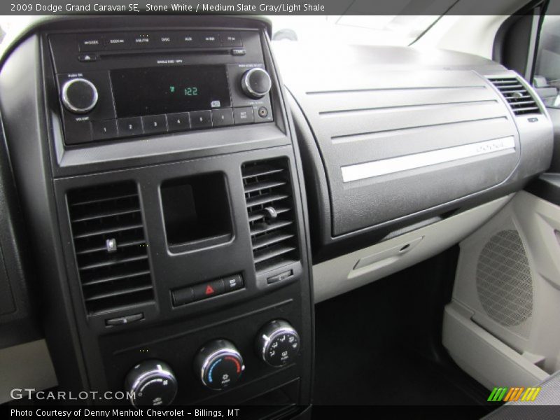 Stone White / Medium Slate Gray/Light Shale 2009 Dodge Grand Caravan SE
