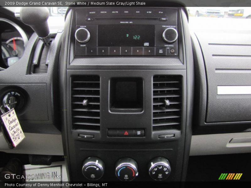 Stone White / Medium Slate Gray/Light Shale 2009 Dodge Grand Caravan SE