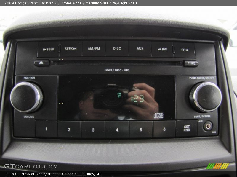 Stone White / Medium Slate Gray/Light Shale 2009 Dodge Grand Caravan SE