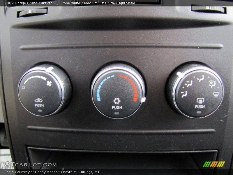 Stone White / Medium Slate Gray/Light Shale 2009 Dodge Grand Caravan SE