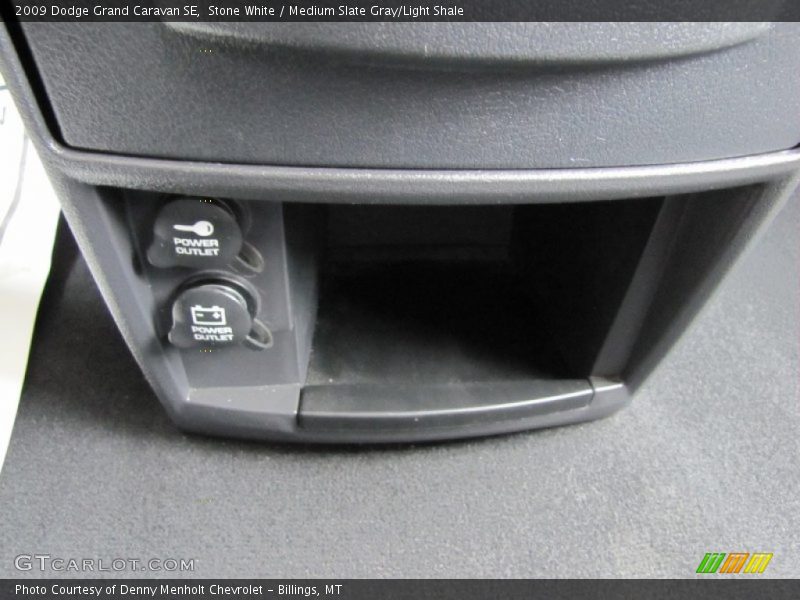 Stone White / Medium Slate Gray/Light Shale 2009 Dodge Grand Caravan SE