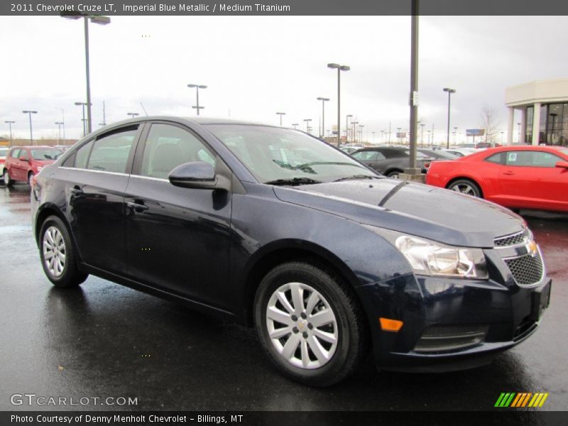 Imperial Blue Metallic / Medium Titanium 2011 Chevrolet Cruze LT