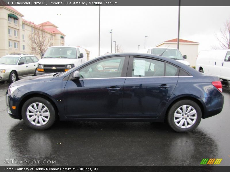 Imperial Blue Metallic / Medium Titanium 2011 Chevrolet Cruze LT