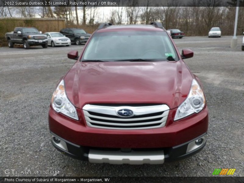 Ruby Red Pearl / Off Black 2012 Subaru Outback 2.5i Limited