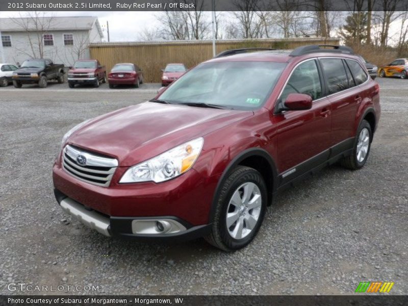 Ruby Red Pearl / Off Black 2012 Subaru Outback 2.5i Limited