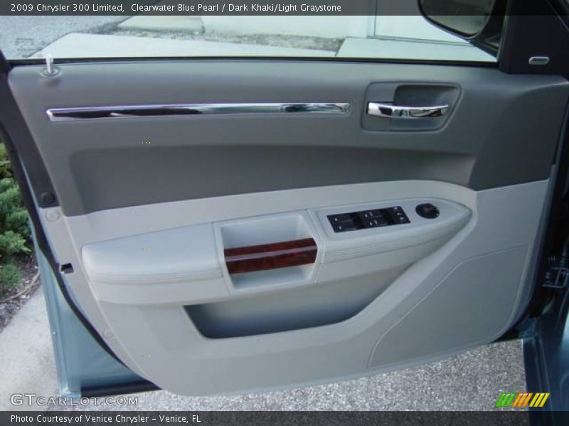 Clearwater Blue Pearl / Dark Khaki/Light Graystone 2009 Chrysler 300 Limited