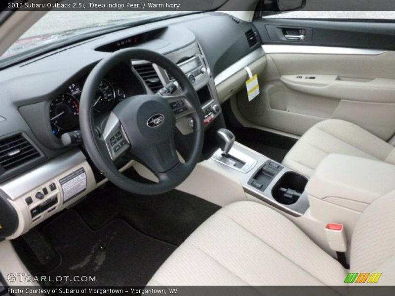 Warm Ivory Interior - 2012 Outback 2.5i 
