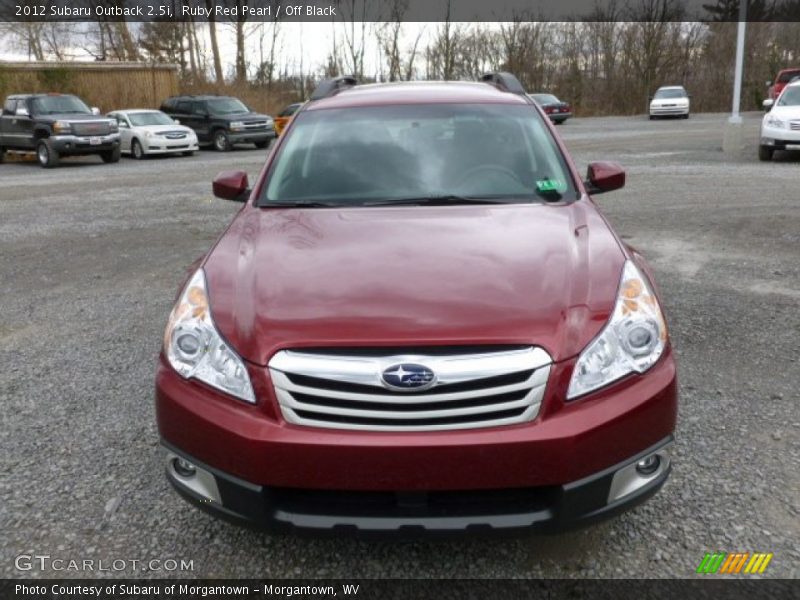 Ruby Red Pearl / Off Black 2012 Subaru Outback 2.5i