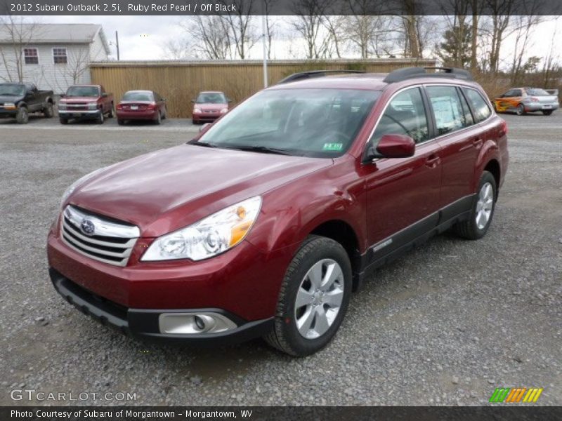 Ruby Red Pearl / Off Black 2012 Subaru Outback 2.5i