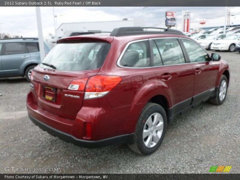 Ruby Red Pearl / Off Black 2012 Subaru Outback 2.5i