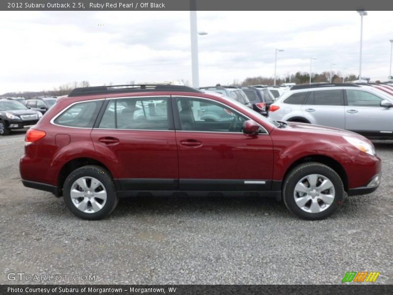Ruby Red Pearl / Off Black 2012 Subaru Outback 2.5i
