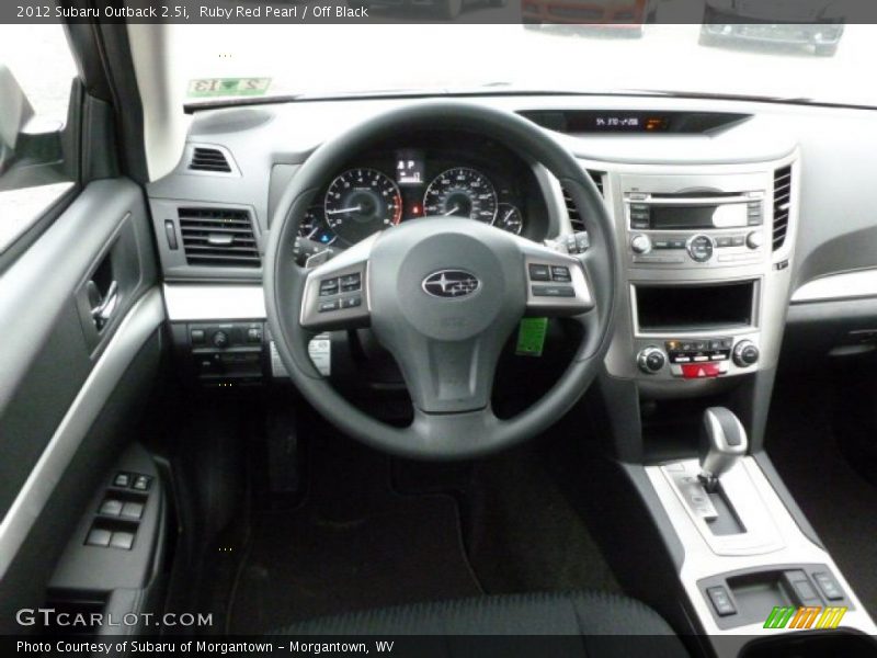Ruby Red Pearl / Off Black 2012 Subaru Outback 2.5i