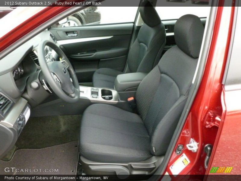 Ruby Red Pearl / Off Black 2012 Subaru Outback 2.5i