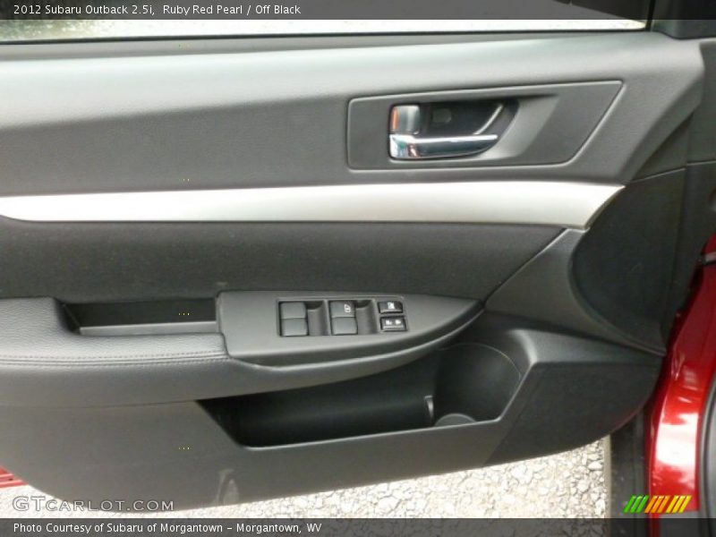 Ruby Red Pearl / Off Black 2012 Subaru Outback 2.5i