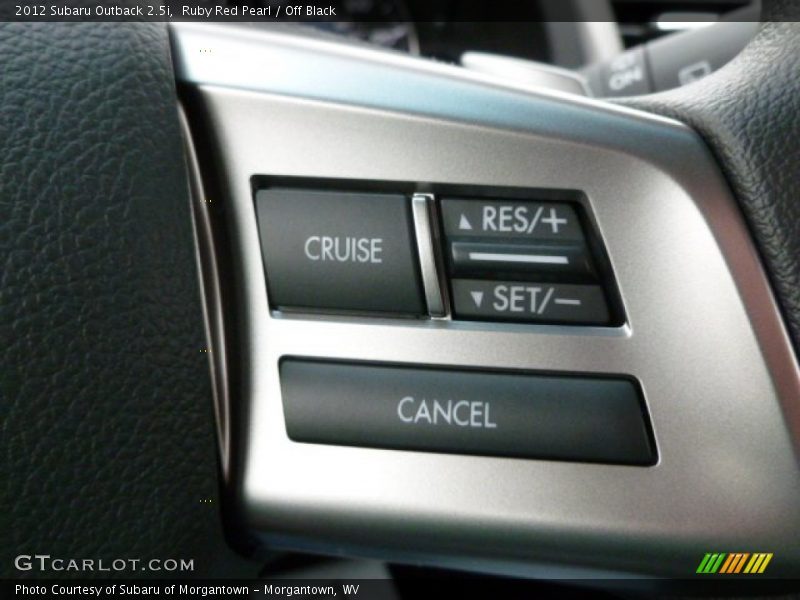 Ruby Red Pearl / Off Black 2012 Subaru Outback 2.5i