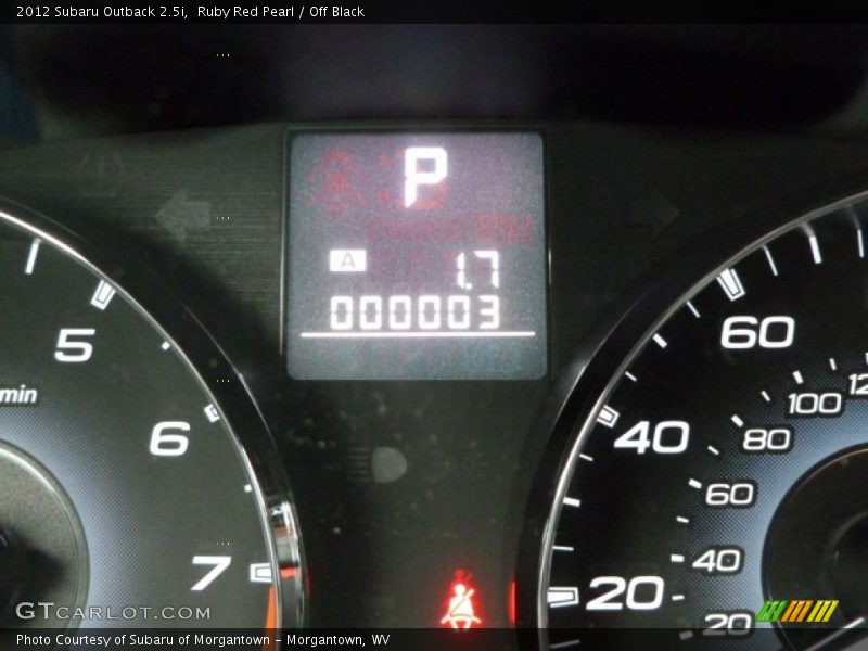 Ruby Red Pearl / Off Black 2012 Subaru Outback 2.5i