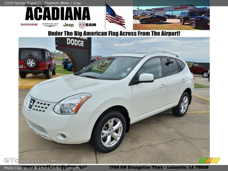 Phantom White / Gray 2009 Nissan Rogue SL