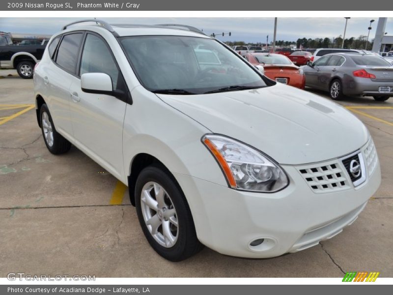 Phantom White / Gray 2009 Nissan Rogue SL