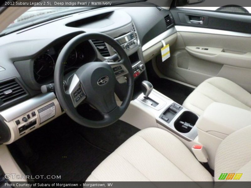 Deep Indigo Pearl / Warm Ivory 2012 Subaru Legacy 2.5i