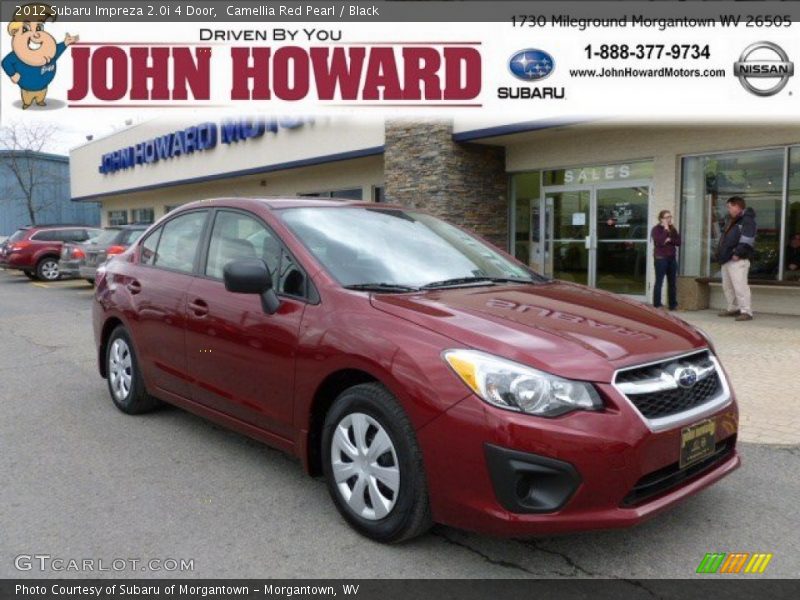 Camellia Red Pearl / Black 2012 Subaru Impreza 2.0i 4 Door
