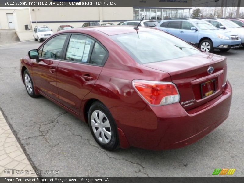 Camellia Red Pearl / Black 2012 Subaru Impreza 2.0i 4 Door