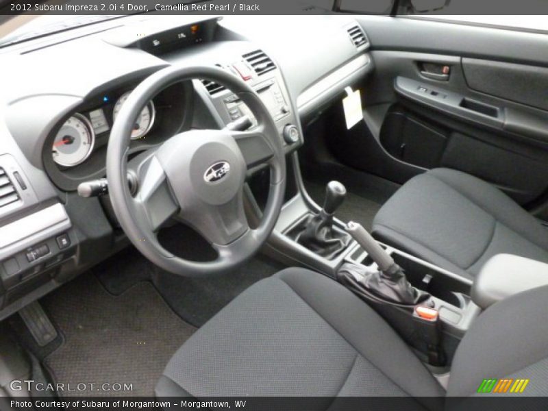 Black Interior - 2012 Impreza 2.0i 4 Door 