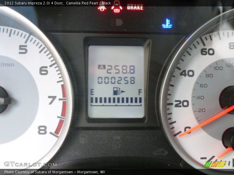 Camellia Red Pearl / Black 2012 Subaru Impreza 2.0i 4 Door