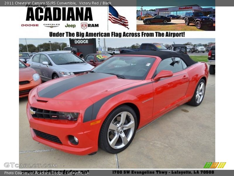 Victory Red / Black 2011 Chevrolet Camaro SS/RS Convertible