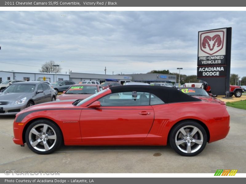 Victory Red / Black 2011 Chevrolet Camaro SS/RS Convertible