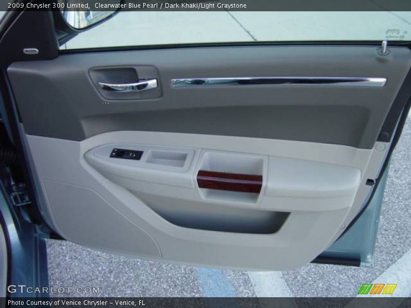 Clearwater Blue Pearl / Dark Khaki/Light Graystone 2009 Chrysler 300 Limited