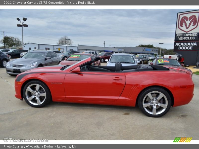 Victory Red / Black 2011 Chevrolet Camaro SS/RS Convertible