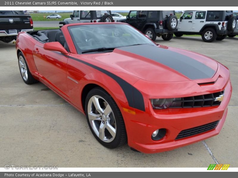 Victory Red / Black 2011 Chevrolet Camaro SS/RS Convertible